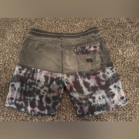 Volcom Men's Tie-Dye Hybrid Shorts - Black and Gray - Picture 4 of 5